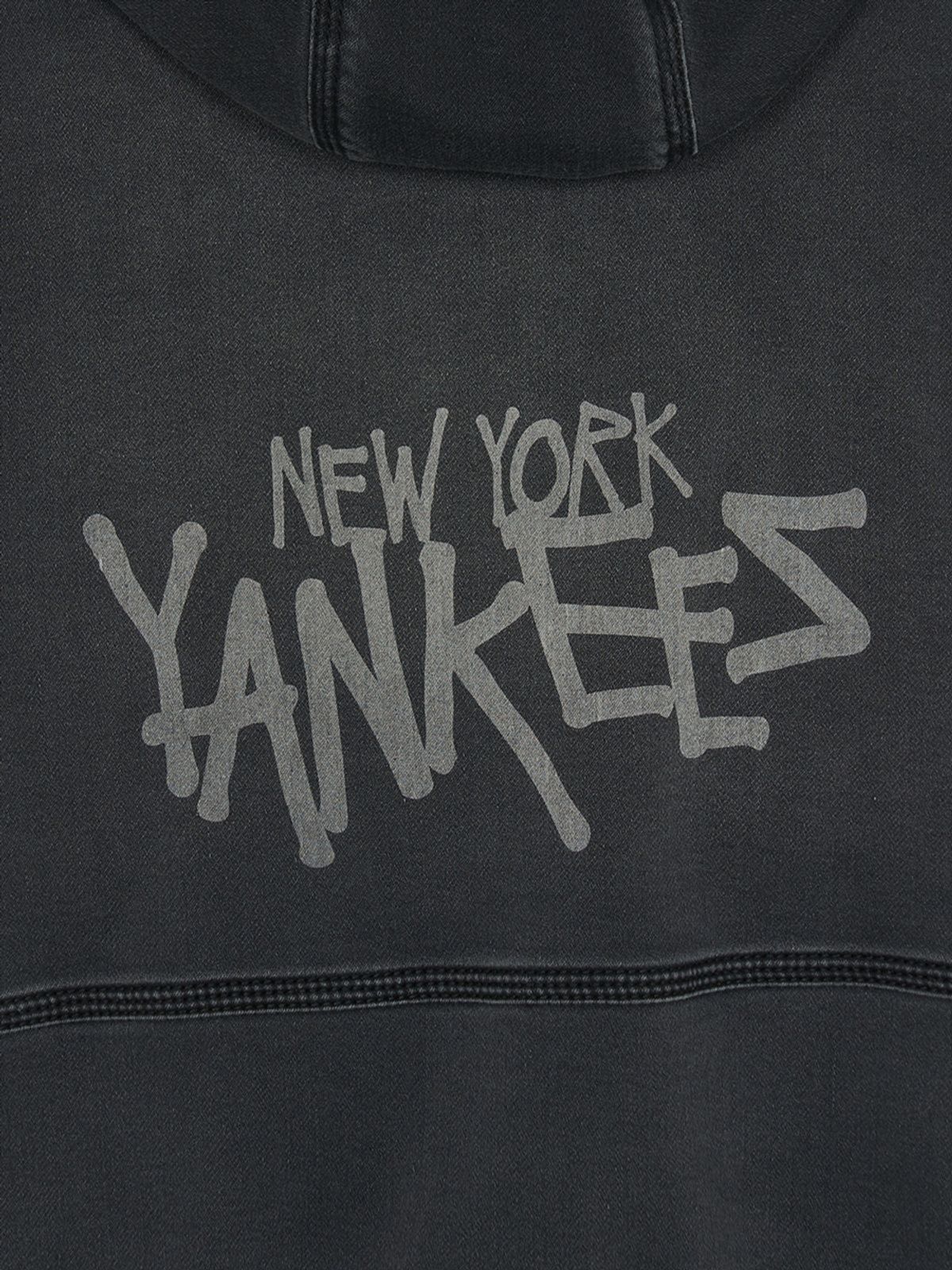 엠엘비 키즈(MLB KIDS) 스트릿 져지데님 후드 자켓 NY (L.Charcoal Grey)