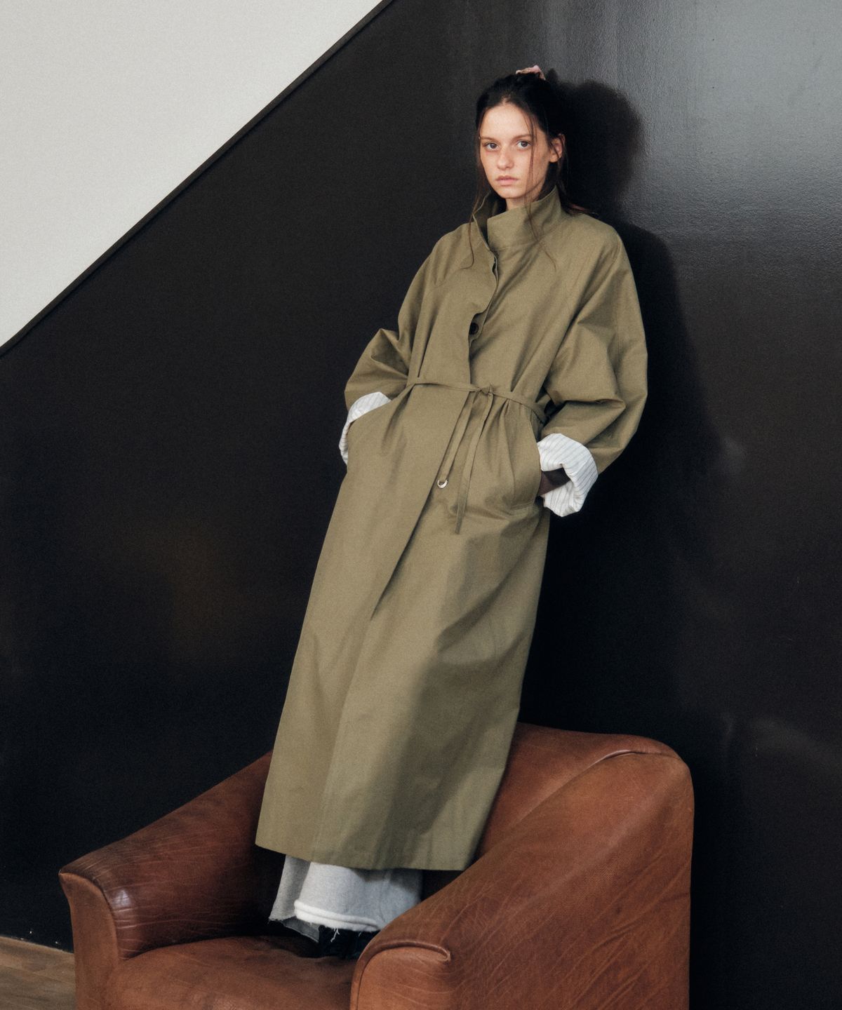 씨타(CITTA) Urban Field Maxi Safari Coat_CTO143(Khaki)