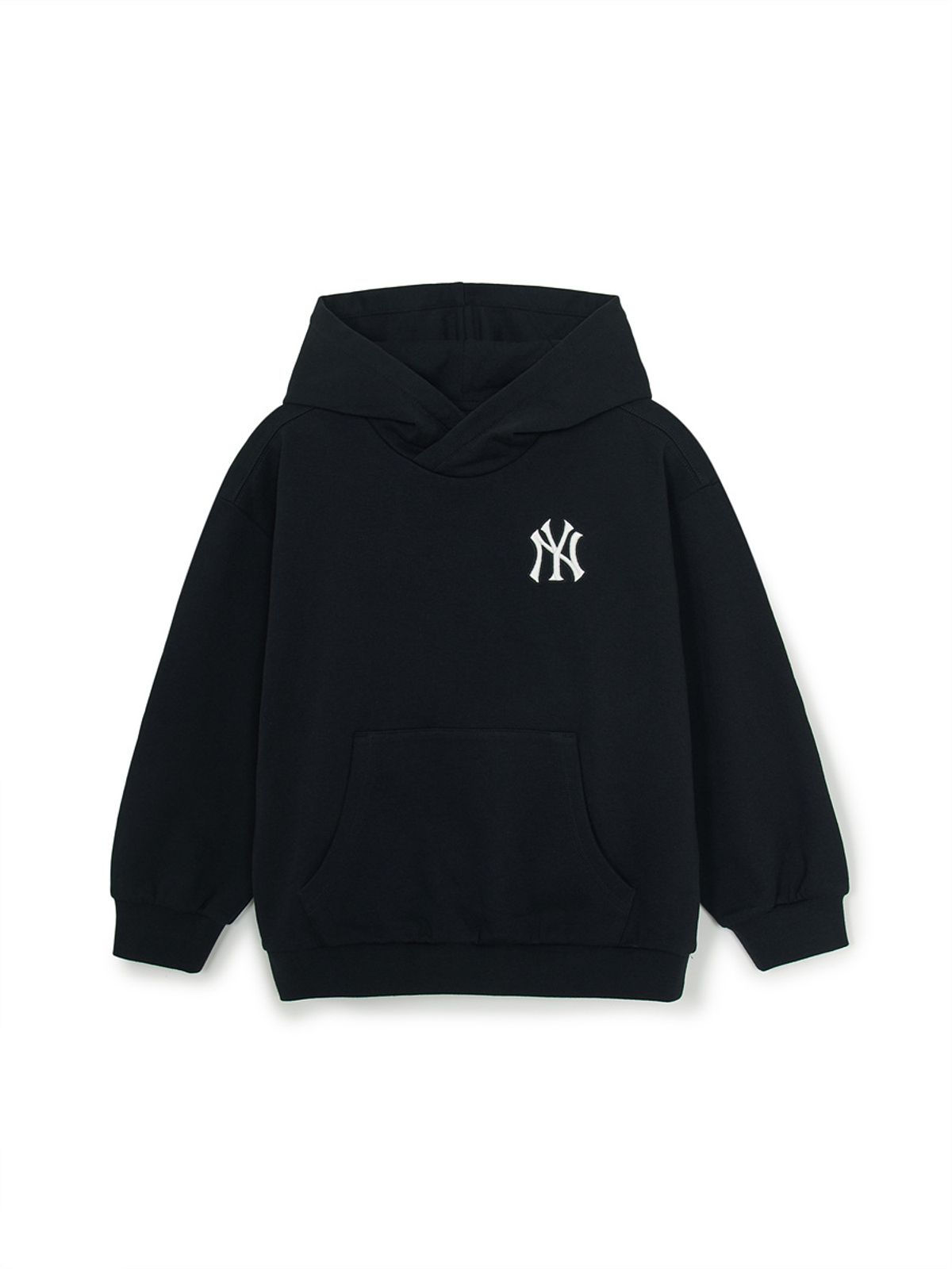엠엘비 키즈(MLB KIDS) 베이직 스몰로고 후드 NY (Black)
