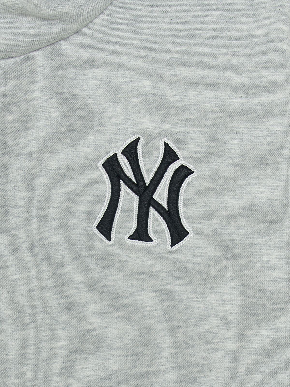 엠엘비 키즈(MLB KIDS) 베이직 스몰로고 후드 NY (L.Melange Grey)