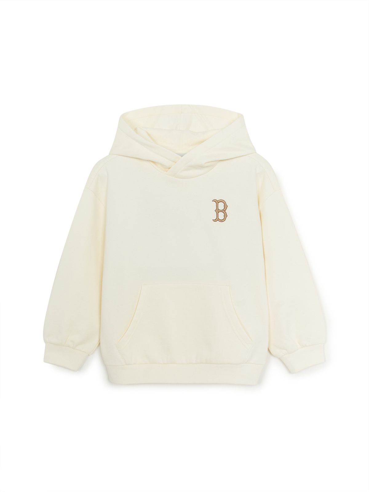 엠엘비 키즈(MLB KIDS) 베이직 스몰로고 후드 BOS (Cream)