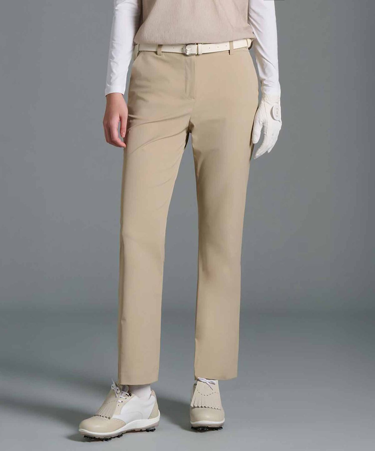 빈폴골프(BEANPOLE GOLF) 여성 핏업 부츠컷 팬츠 - 베이지