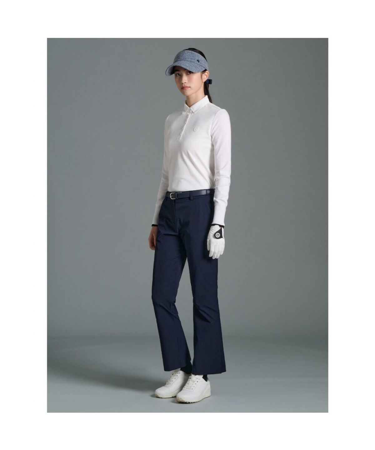 빈폴골프(BEANPOLE GOLF) 여성 핏업 부츠컷 팬츠 - 네이비