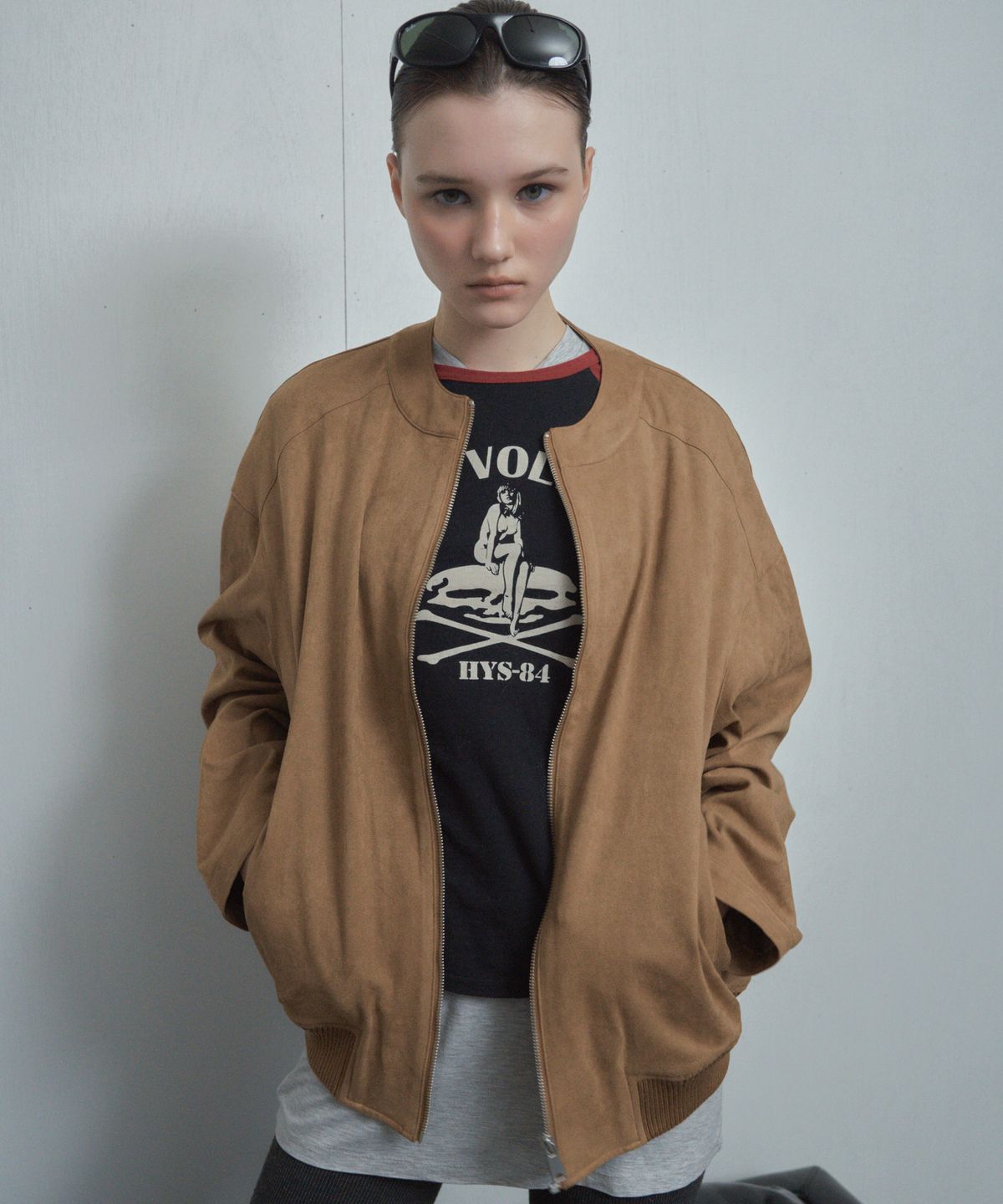 씨타(CITTA) Suede OverFit Blouson Jacket_CTO139(3color)