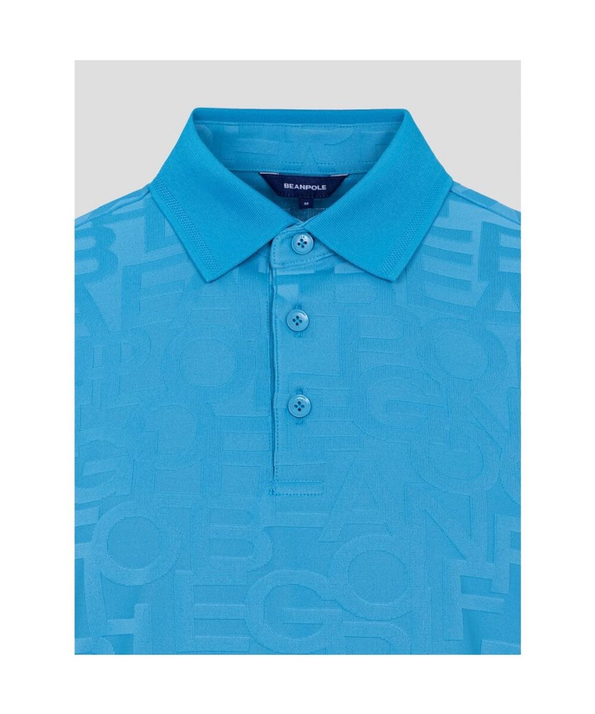 빈폴골프(BEANPOLE GOLF) 남성 자카드 반소매 칼라 티셔츠 - 스카이 블루