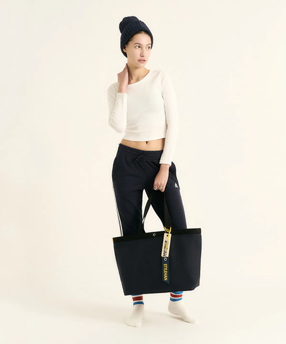 스타일한(STYLEHAN) Dama 쇼퍼백 Navy