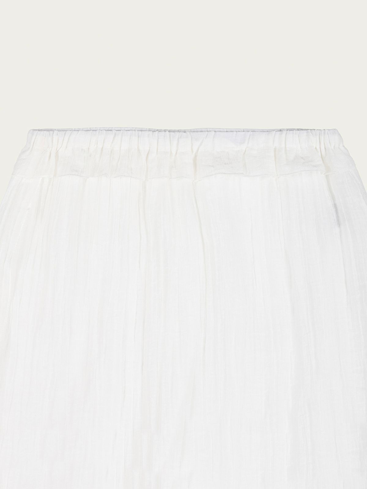 사사에오르빗(SASAEORBIT) Sheer Long Skirt White