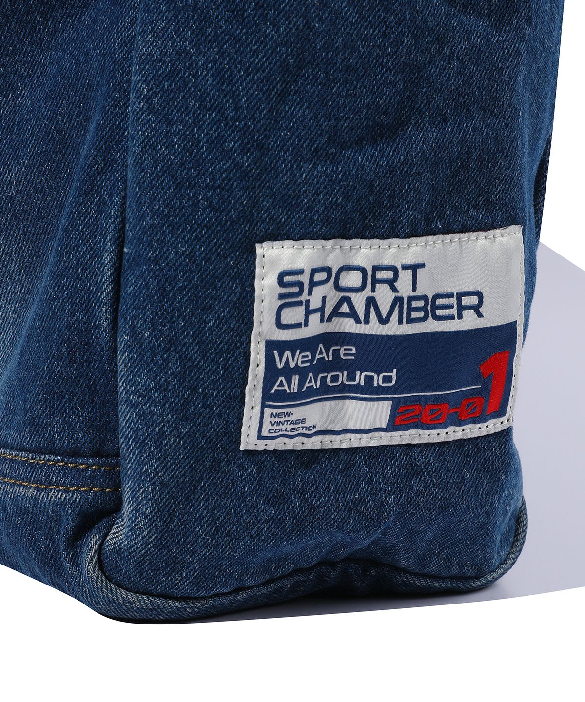 스포츠챔버(SPORT CHAMBER) [코카콜라] 데님 크로스백(블루)