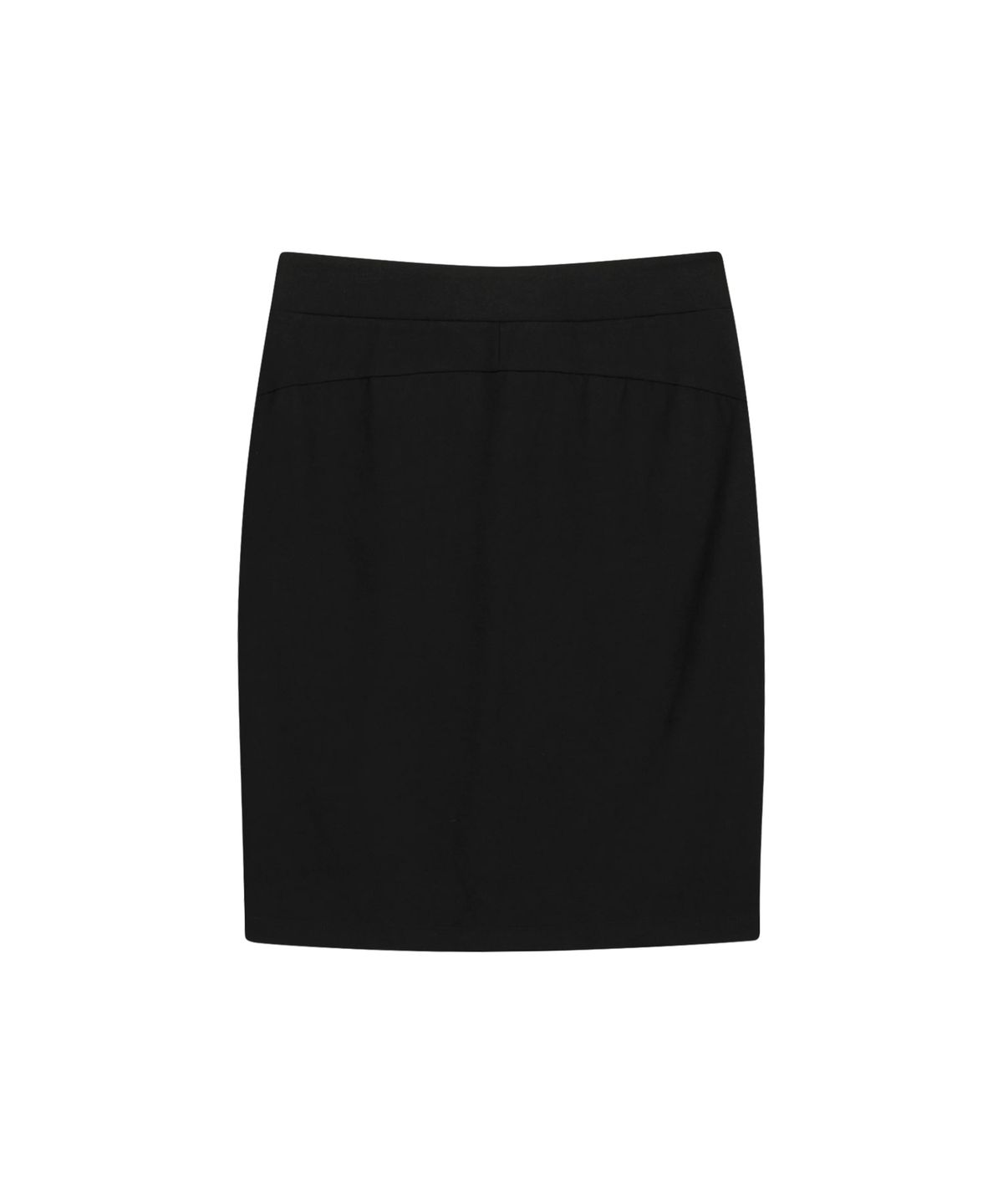 오호스(OJOS) Button Slit Midi Skirt / Black
