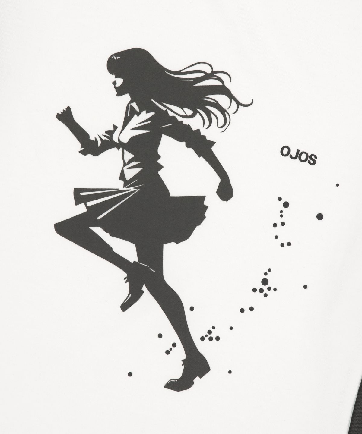 오호스(OJOS) Star Reglan Long Sleeve / Charcoal