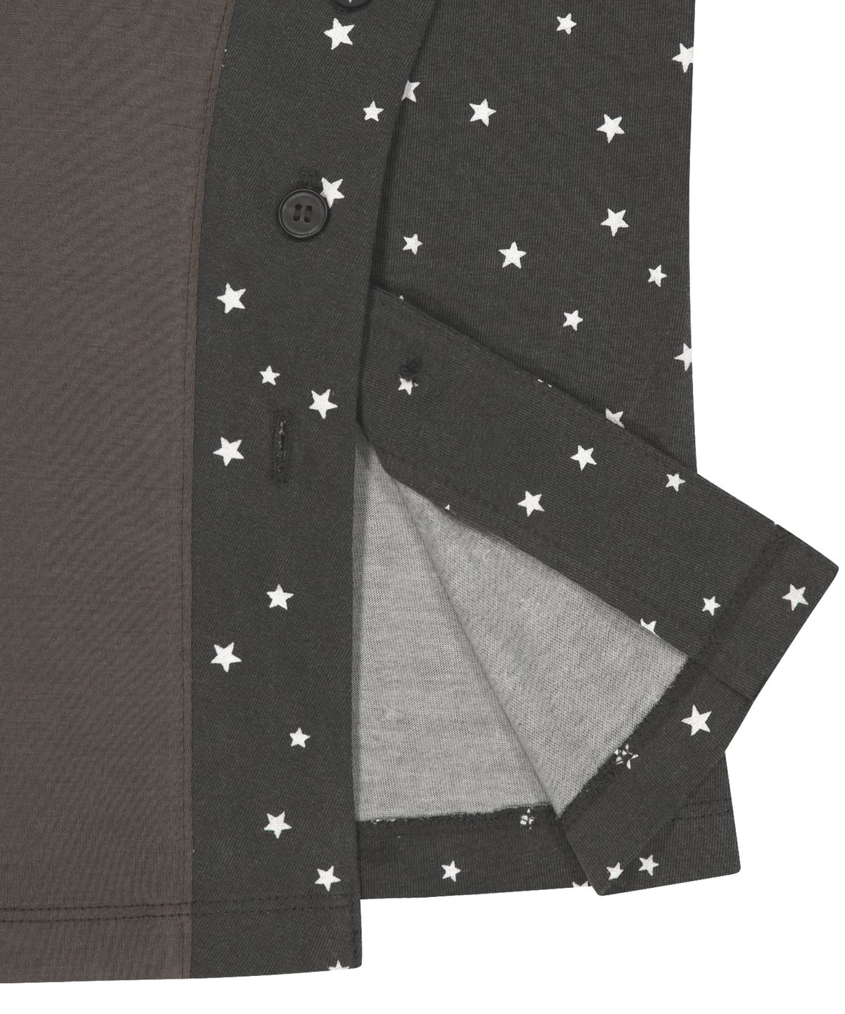 오호스(OJOS) Starcut Jersey Collar Tee / Stone Brown