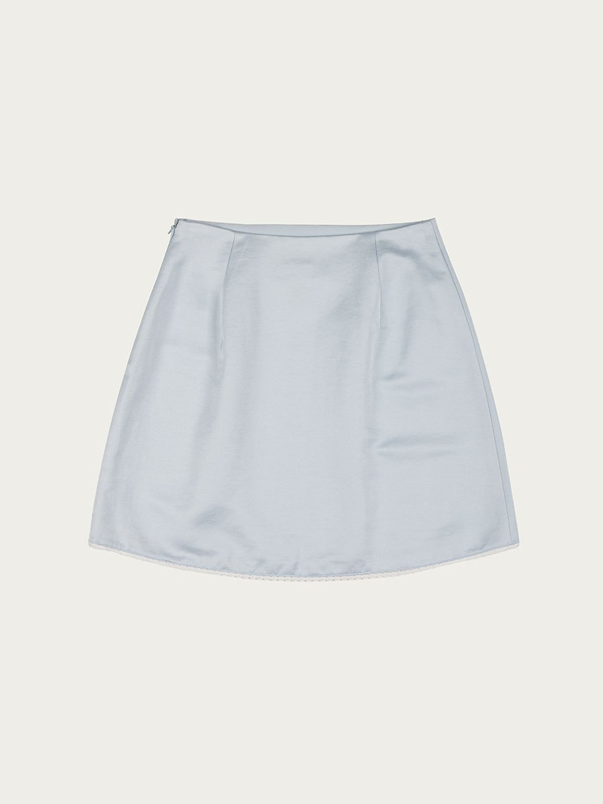 사사에오르빗(SASAEORBIT) Satin Skirt Sky Blue
