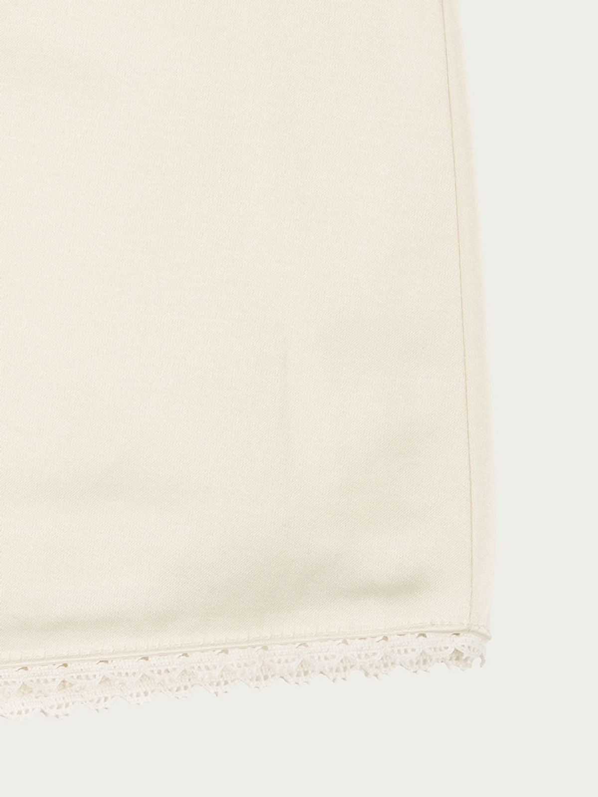 사사에오르빗(SASAEORBIT) Satin Skirt Ivory