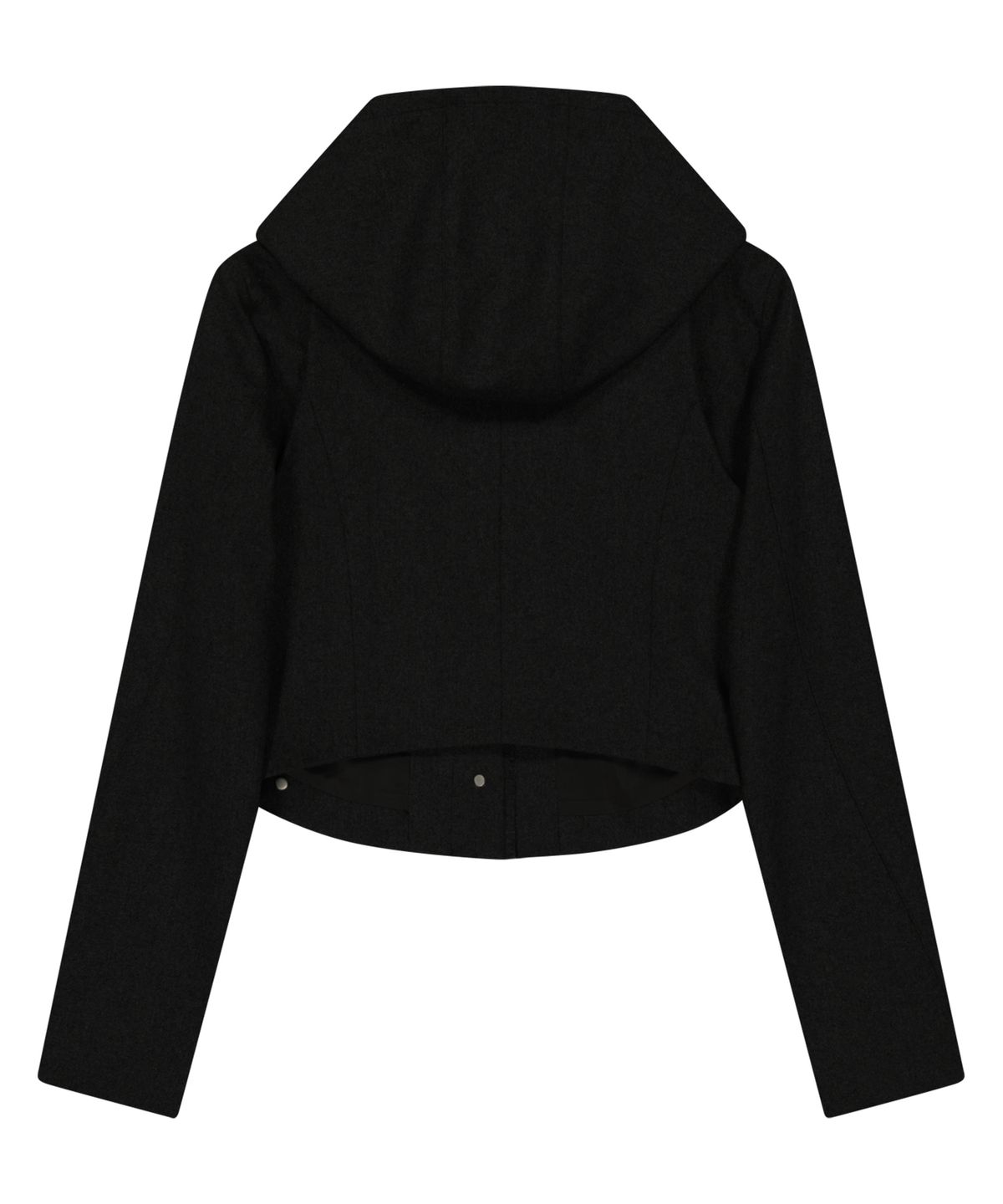 오호스(OJOS) Layered Bolero Wool Jacket / Black