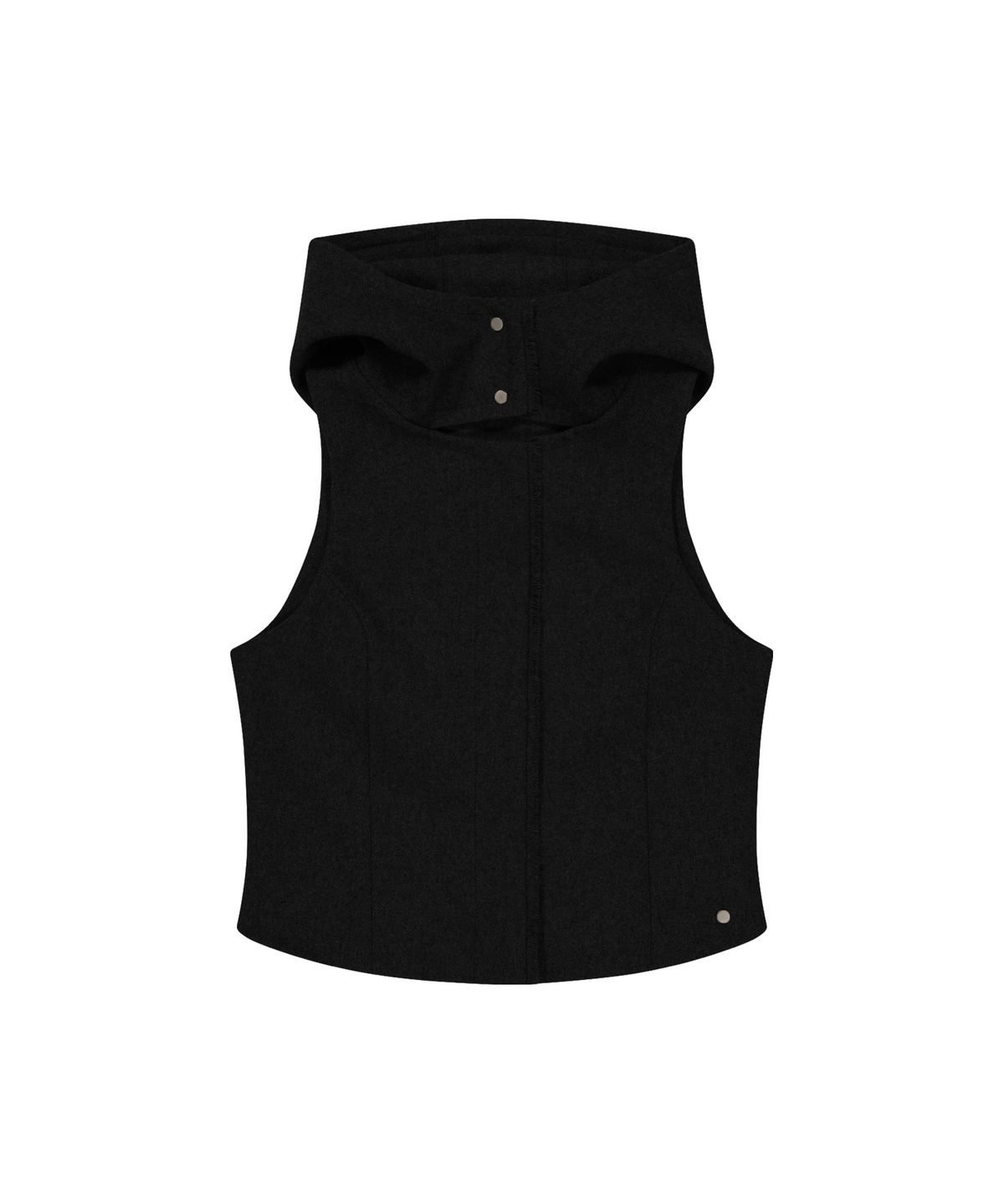 오호스(OJOS) Layered Bolero Wool Jacket / Black