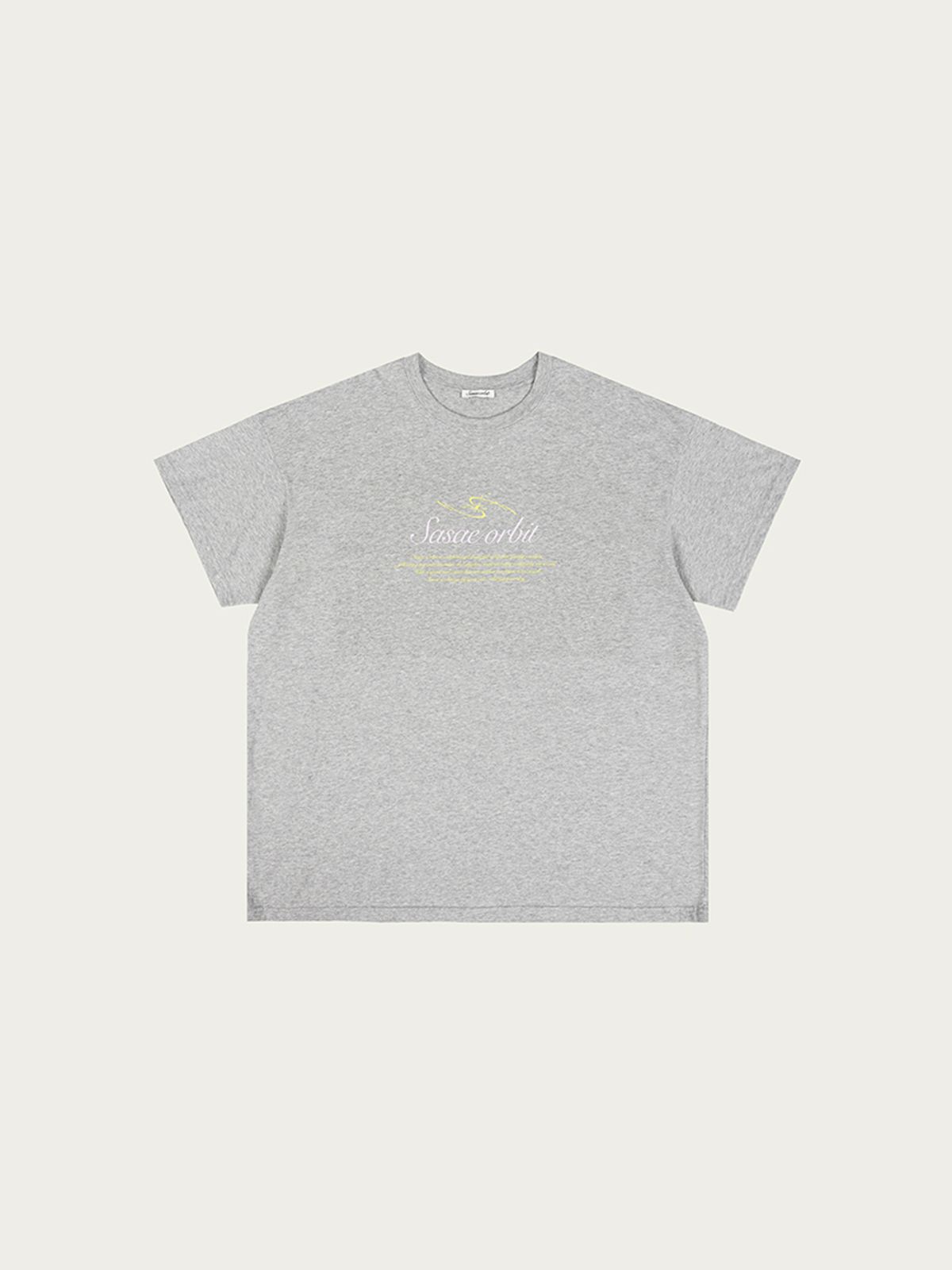 사사에오르빗(SASAEORBIT) Sasae loose T Gray