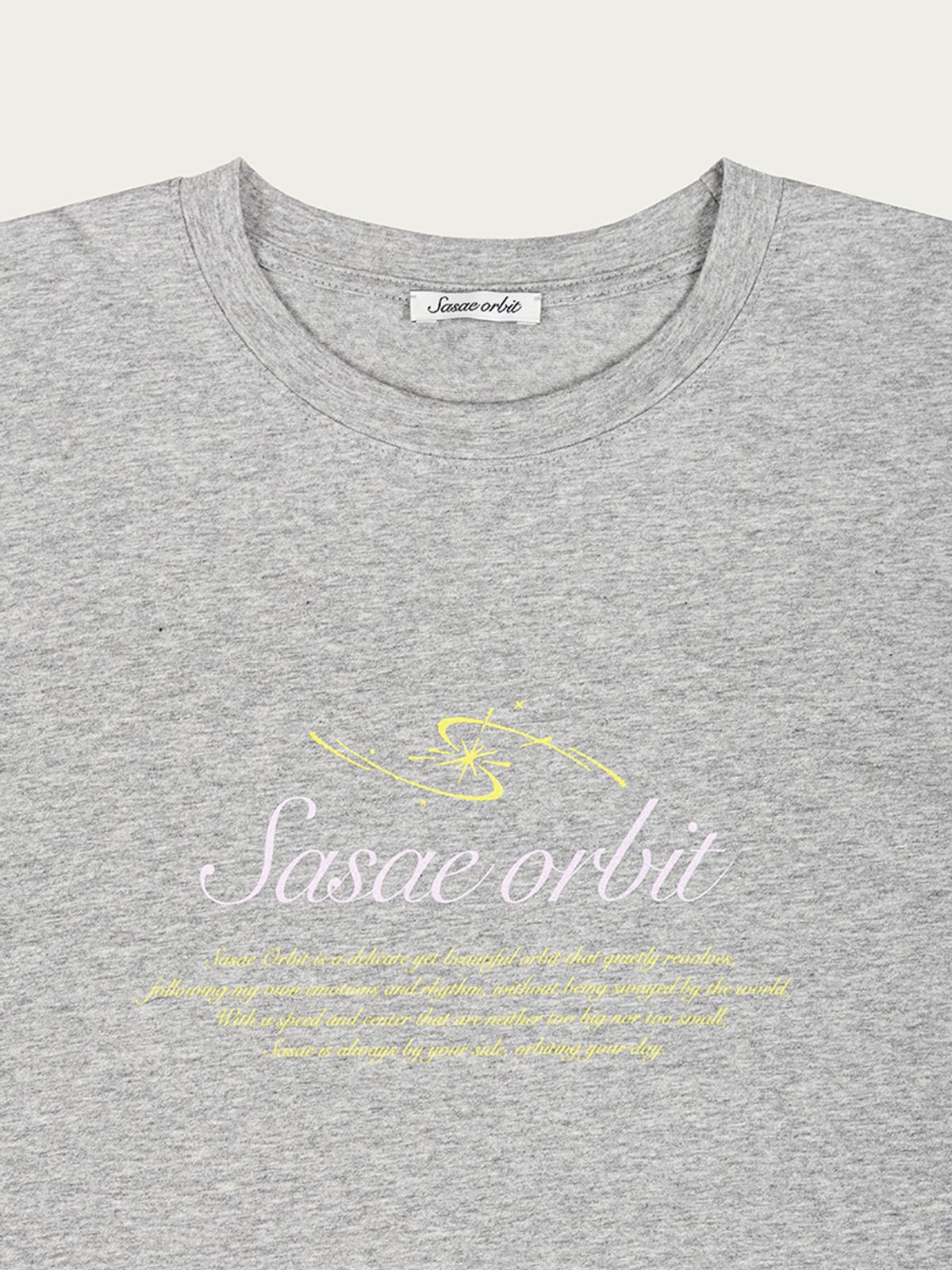사사에오르빗(SASAEORBIT) Sasae loose T Gray