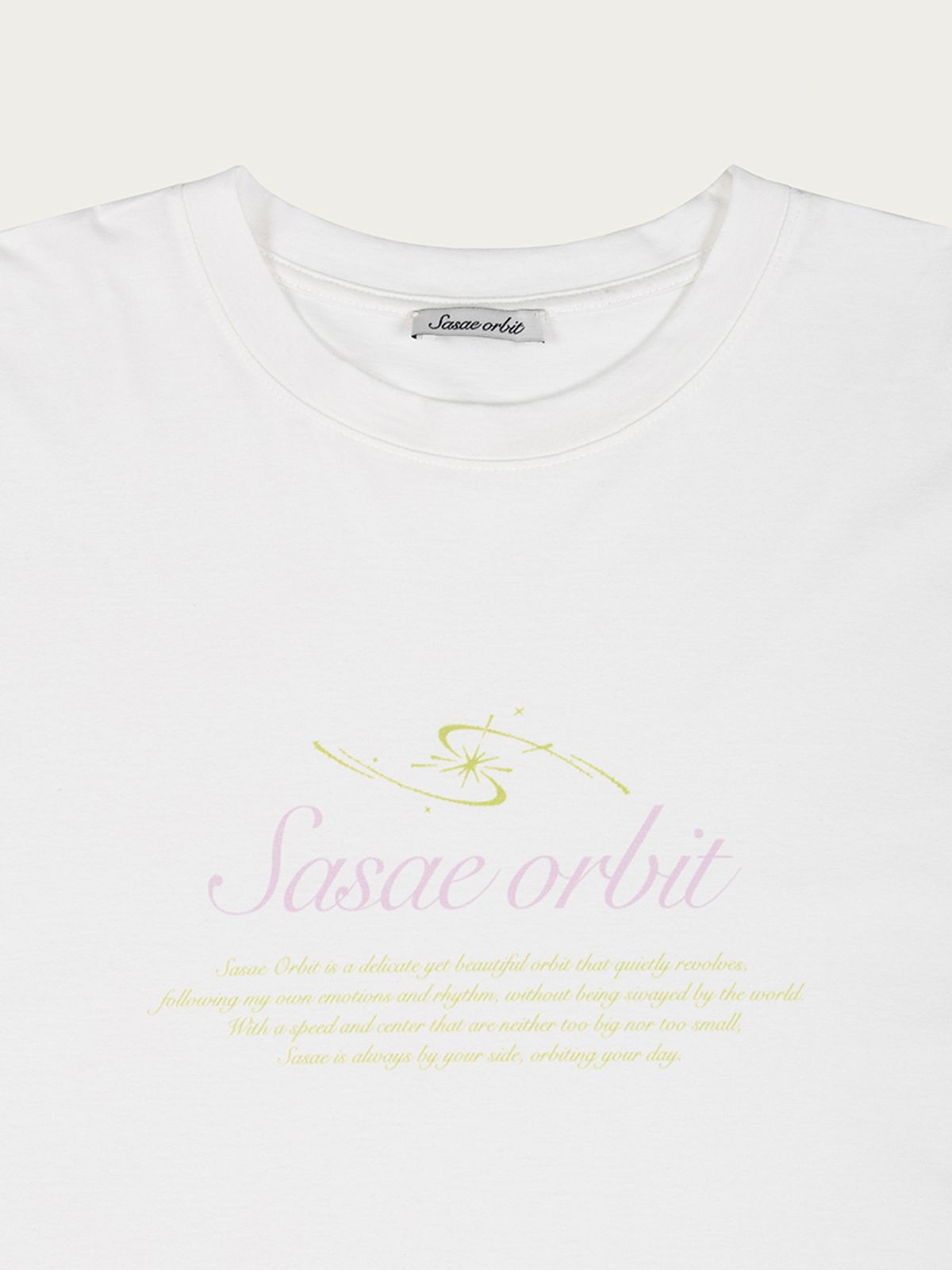 사사에오르빗(SASAEORBIT) Sasae loose T Ivory