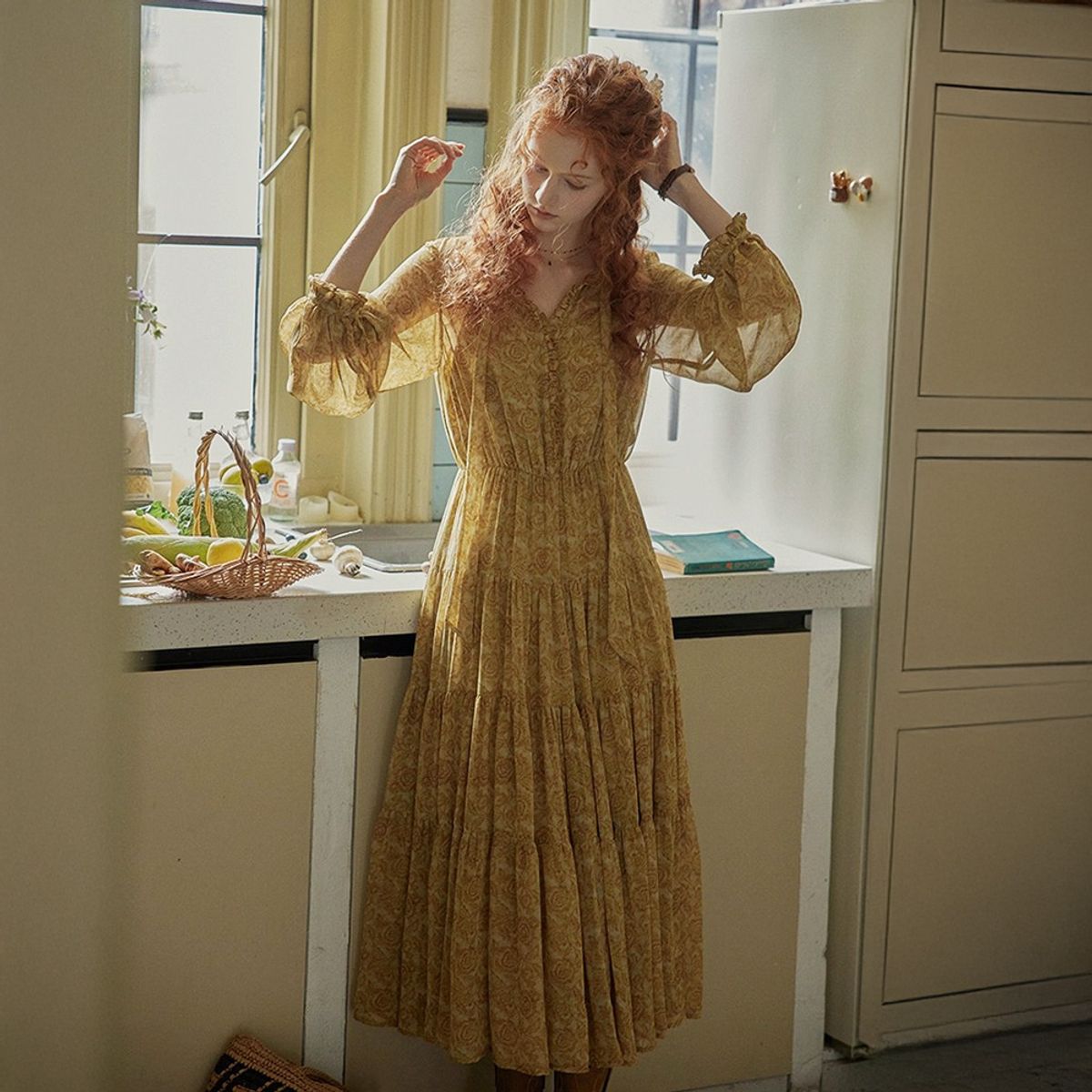 프라우드 마리(PROUD MARY) PM_Classic floral cake dress