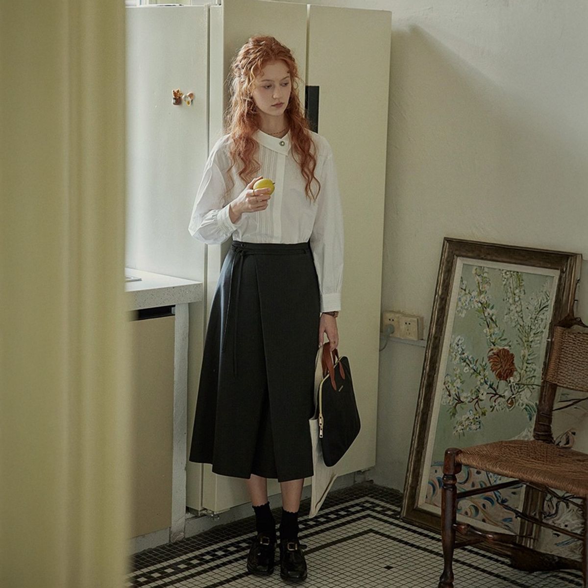 프라우드 마리(PROUD MARY) PM_Design high waist skirt