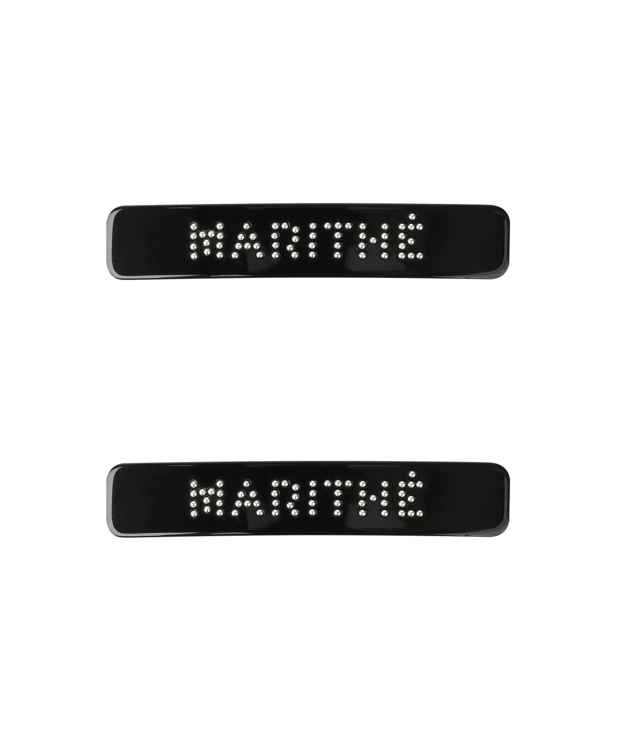 마리떼 프랑소와 저버(MARITHÉ + FRANҪOIS GIRBAUD) REGULAR LOGO METAL BALL HAIR PIN 2PACK black