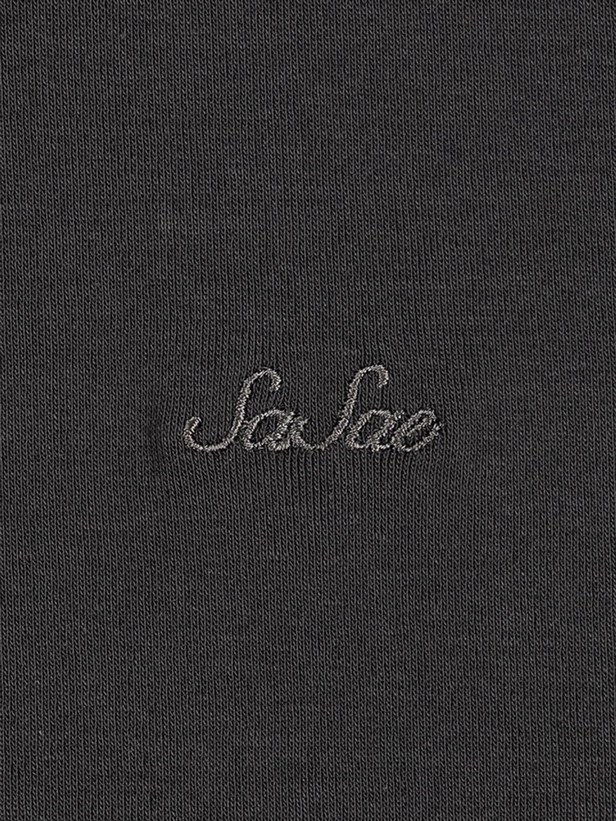 사사에오르빗(SASAEORBIT) Embro Logo T Charcoal
