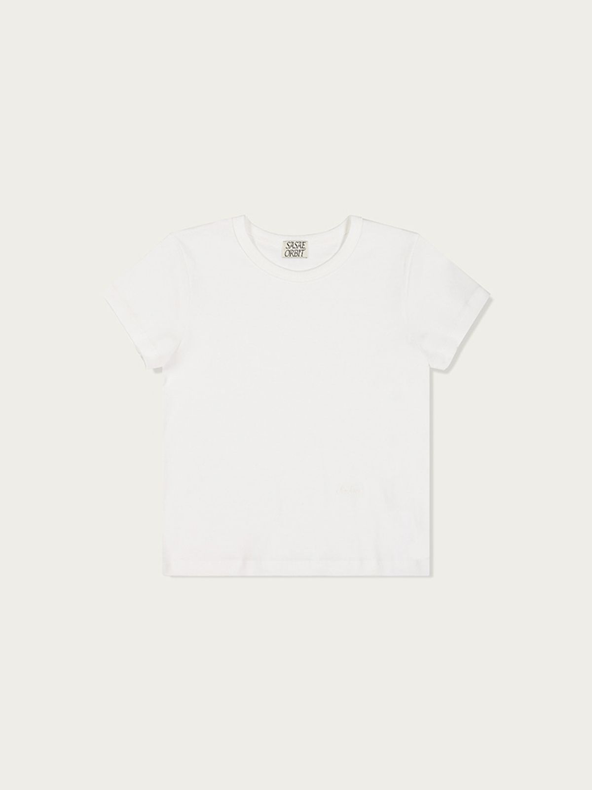 사사에오르빗(SASAEORBIT) Embro Logo T White