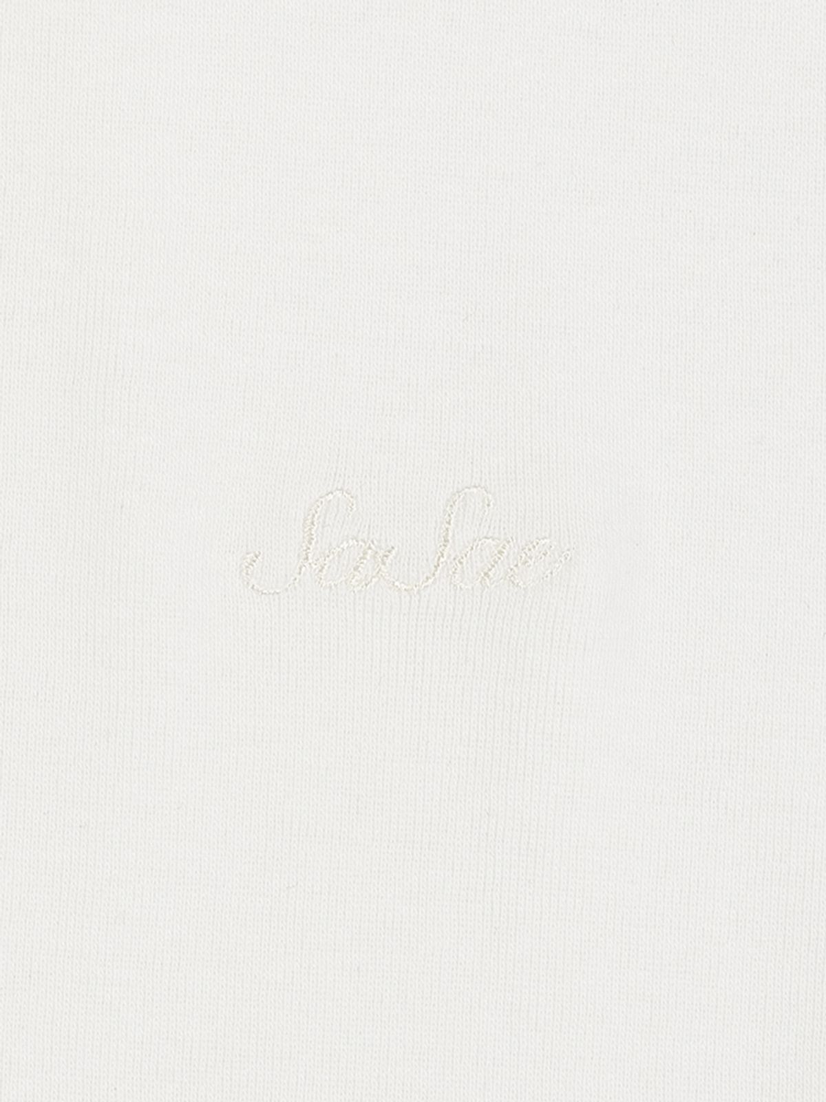 사사에오르빗(SASAEORBIT) Embro Logo T White