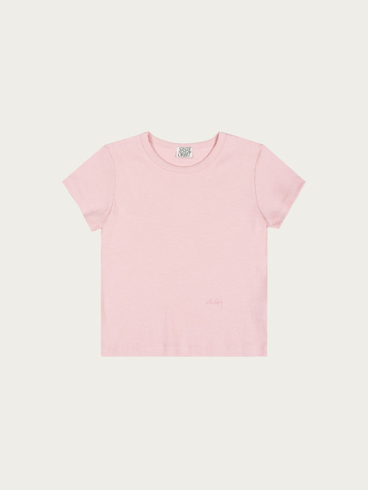 사사에오르빗(SASAEORBIT) Embro Logo T Pink