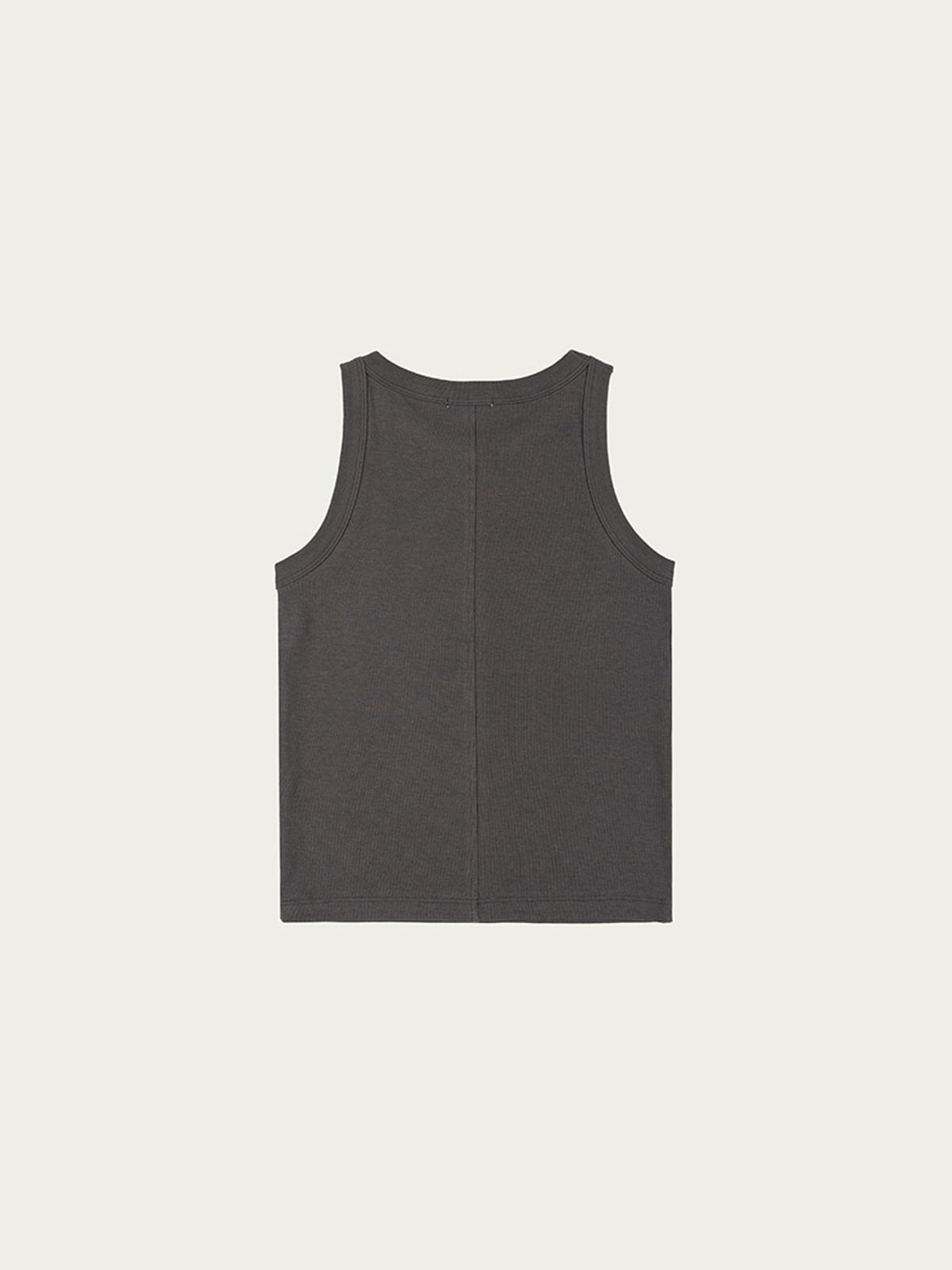 사사에오르빗(SASAEORBIT) Logo Sleeveless Charcoal