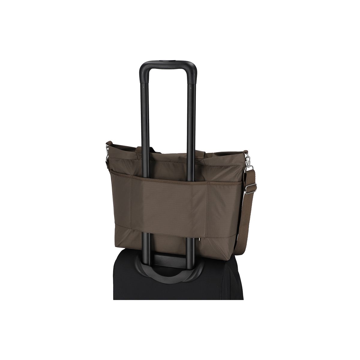 레스포색(LESPORTSAC) 클래식 다크 초콜렛 캐리올 집 토트백