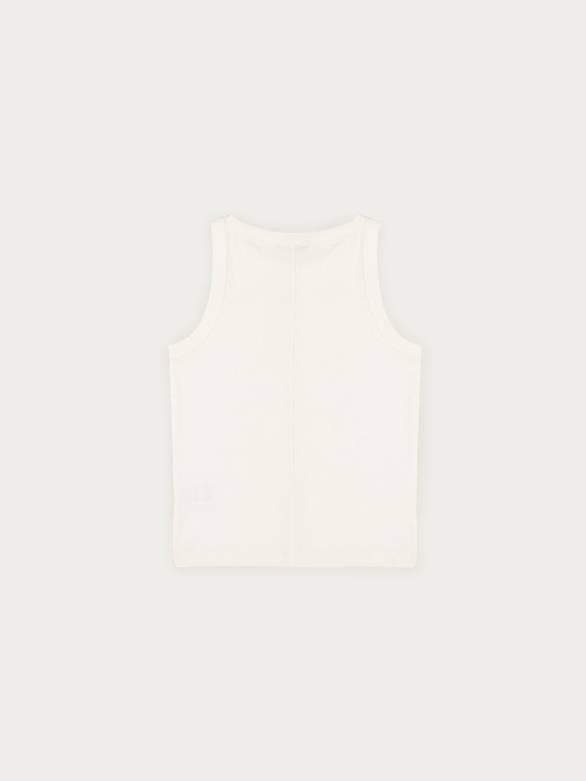 사사에오르빗(SASAEORBIT) Logo Sleeveless Ivory