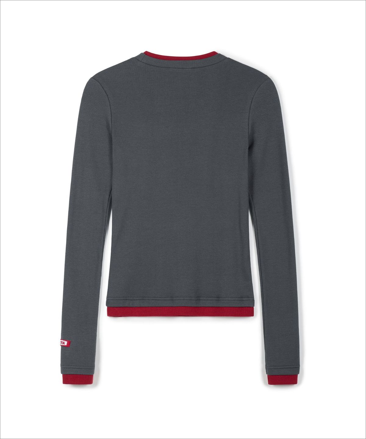 이알에이(ERA) WOMEN COLOR LAYERED SLIM RIB T - ASH BERRY