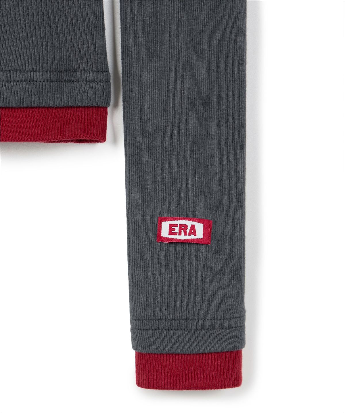 이알에이(ERA) WOMEN COLOR LAYERED SLIM RIB T - ASH BERRY