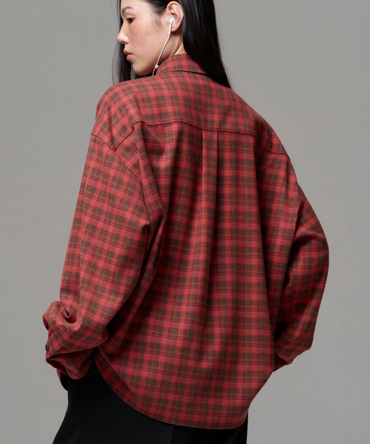 이알에이(ERA) UNISEX VINTAGE CHECK SHIRT - RED