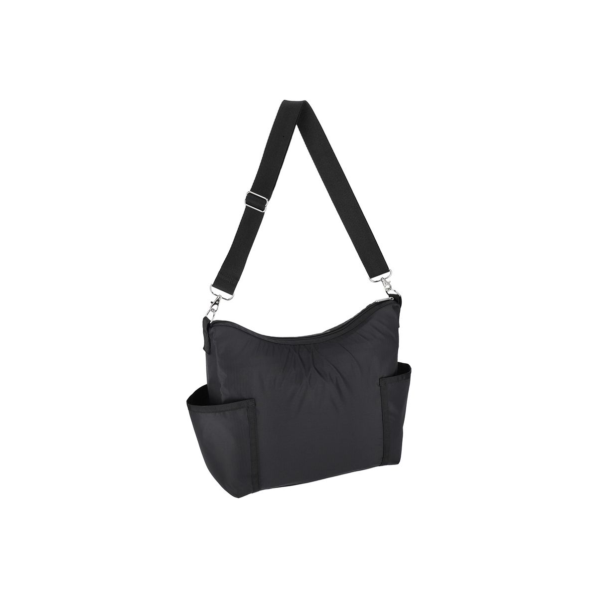 레스포색(LESPORTSAC) 클래식 리사이클드 블랙 집 버켓 숄더백