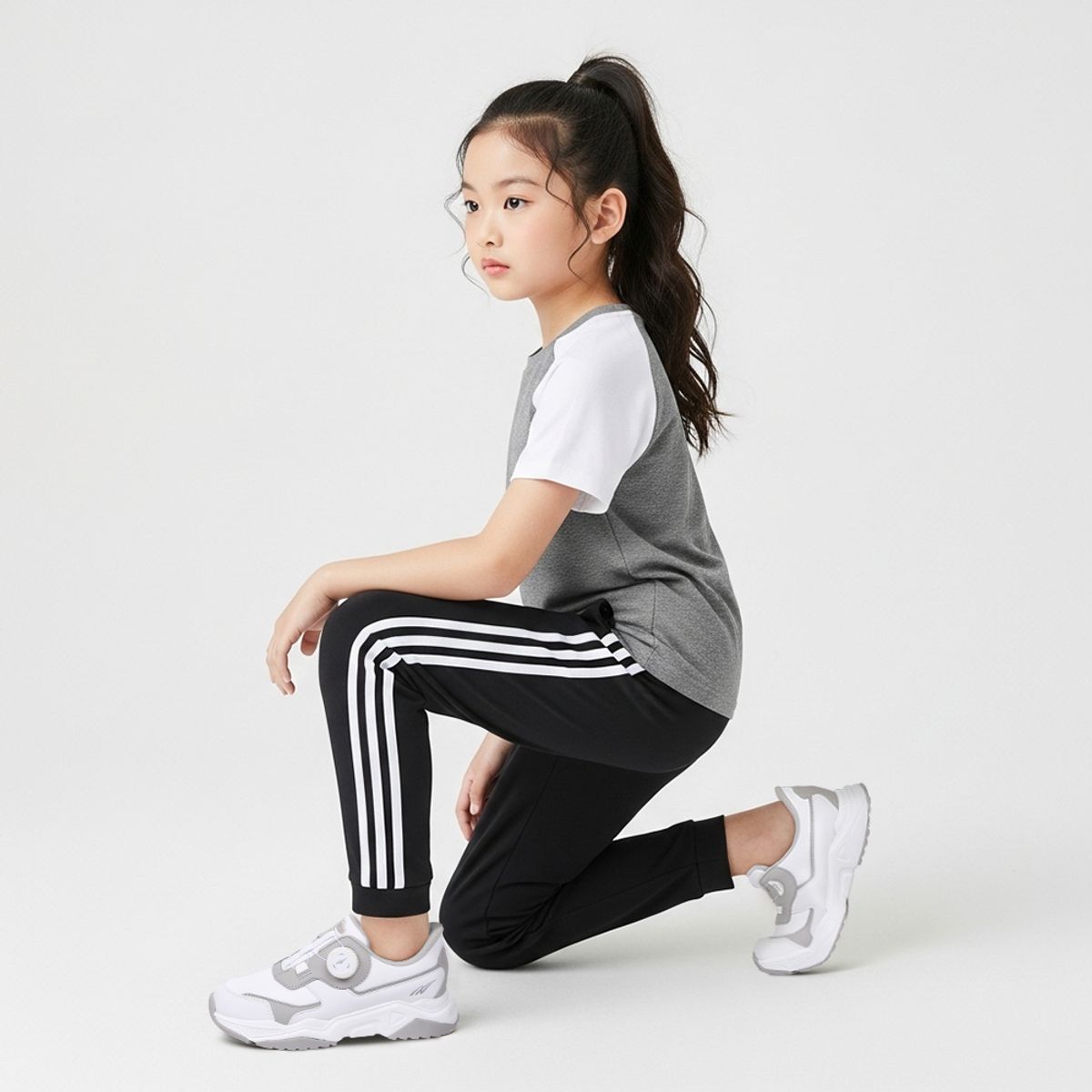 낫소 키즈(NASSAUKIDS) 바로인 퍼펙트 다이얼 운동화(화이트)