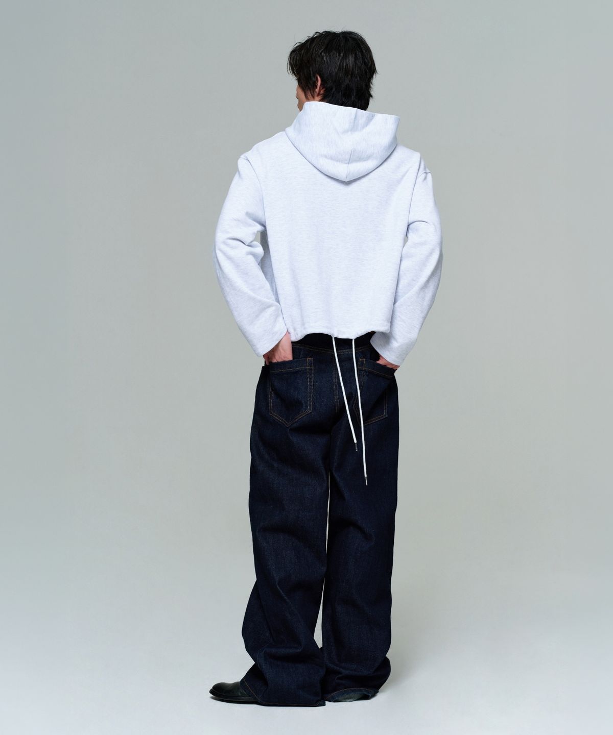 이알에이(ERA) MEN ERA WIDE FIT DENIM PANTS - INDIGO BLUE