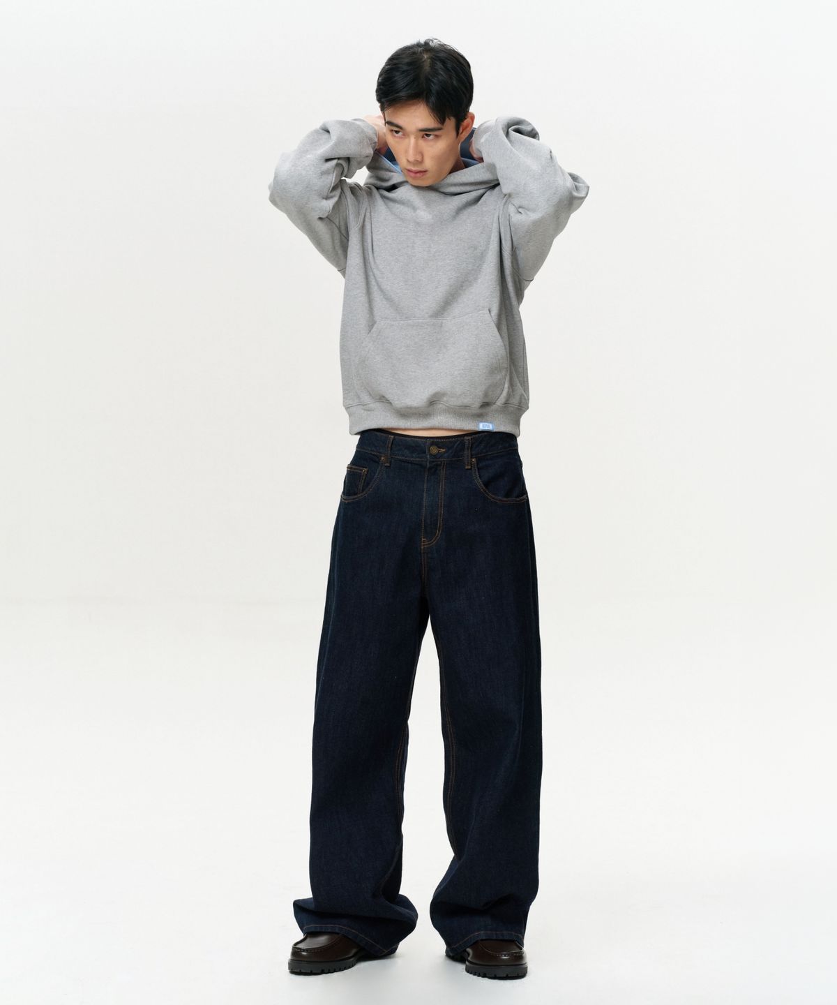 이알에이(ERA) MEN ERA WIDE FIT DENIM PANTS - INDIGO BLUE