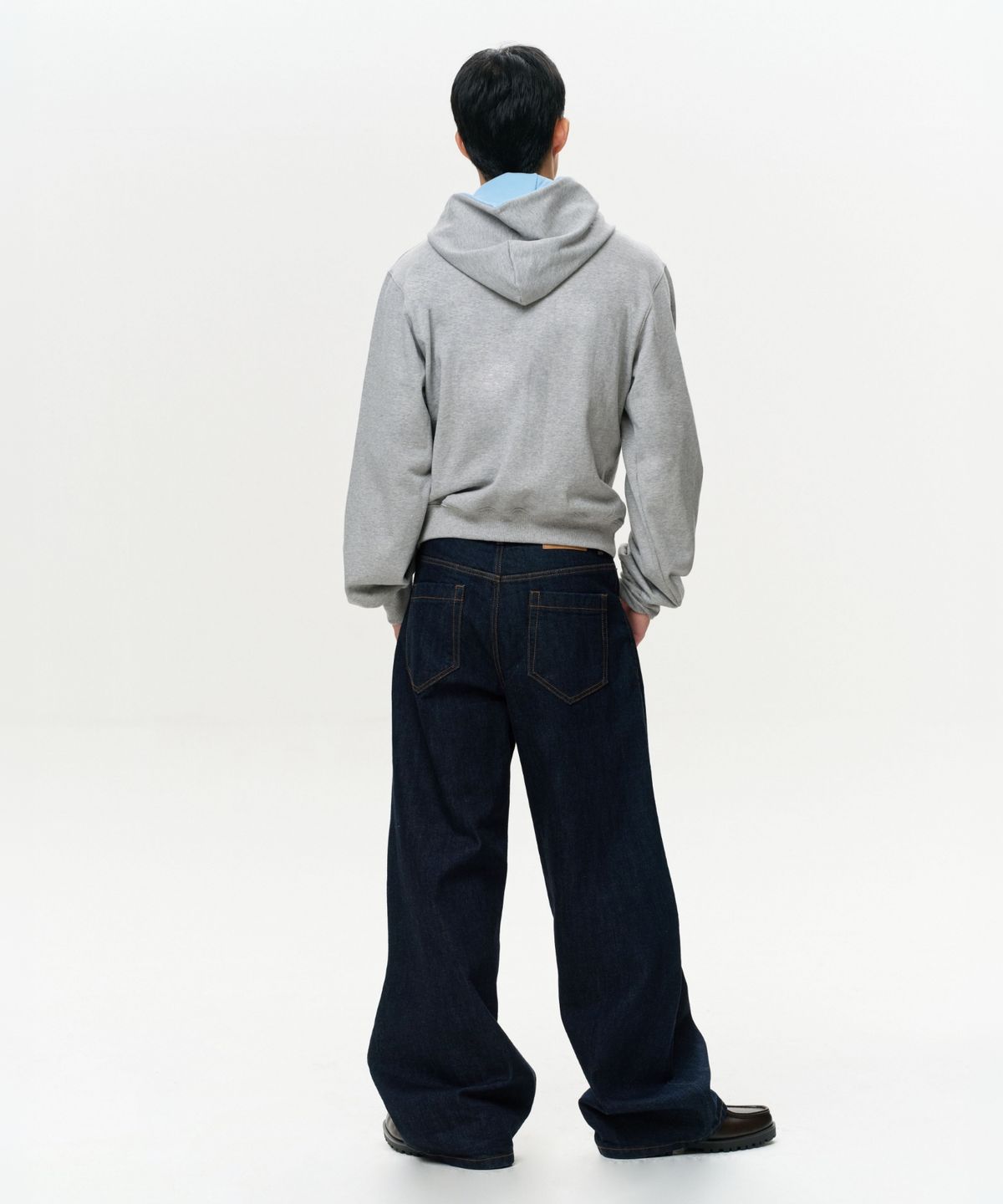 이알에이(ERA) MEN ERA WIDE FIT DENIM PANTS - INDIGO BLUE