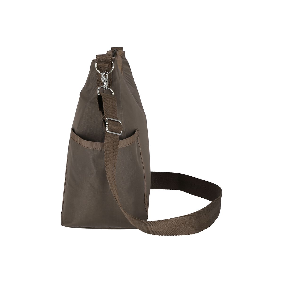 레스포색(LESPORTSAC) 클래식 다크 초콜렛 집 버켓 숄더백