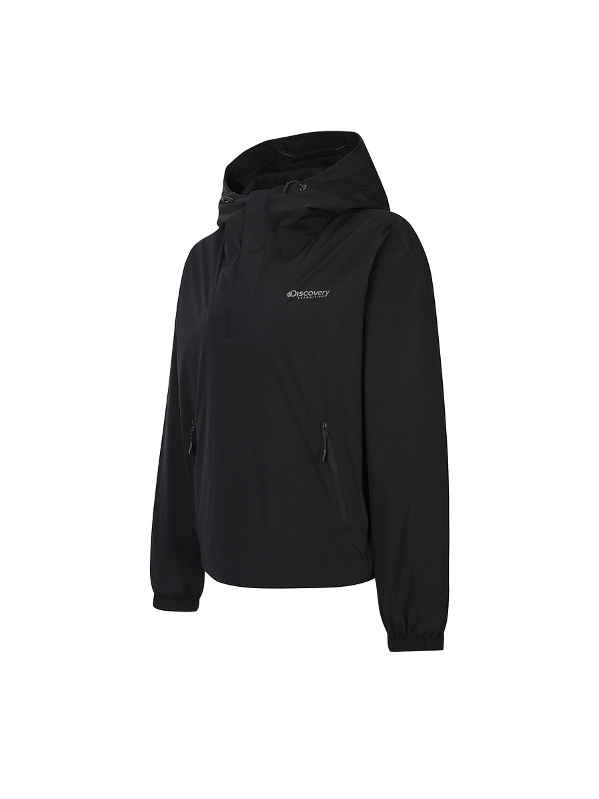 디스커버리 익스페디션(DISCOVERY EXPEDITION) 여성 메쉬기모 트레이닝 아노락 (BLACK)