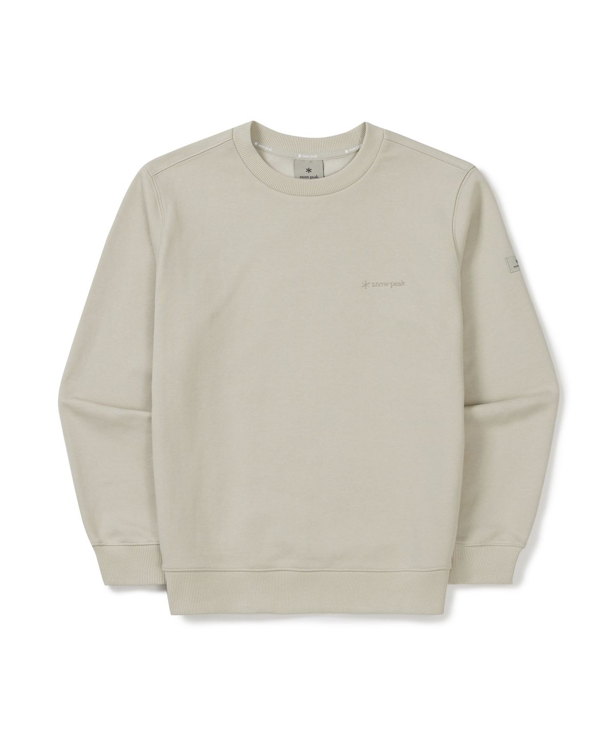 스노우피크 어패럴(SNOWPEAK APPAREL) 랜드 여성 맨투맨 (S25FWFHT61) Light Beige