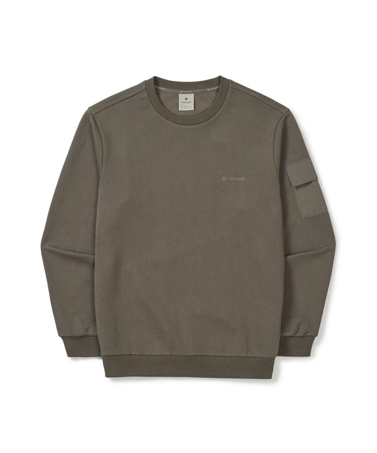 스노우피크 어패럴(SNOWPEAK APPAREL) 랜드 포켓 맨투맨 (S25FMFHT60) Dark Khaki