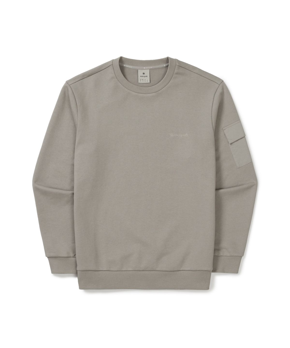 스노우피크 어패럴(SNOWPEAK APPAREL) 랜드 포켓 맨투맨 (S25FMFHT60) Fog Gray