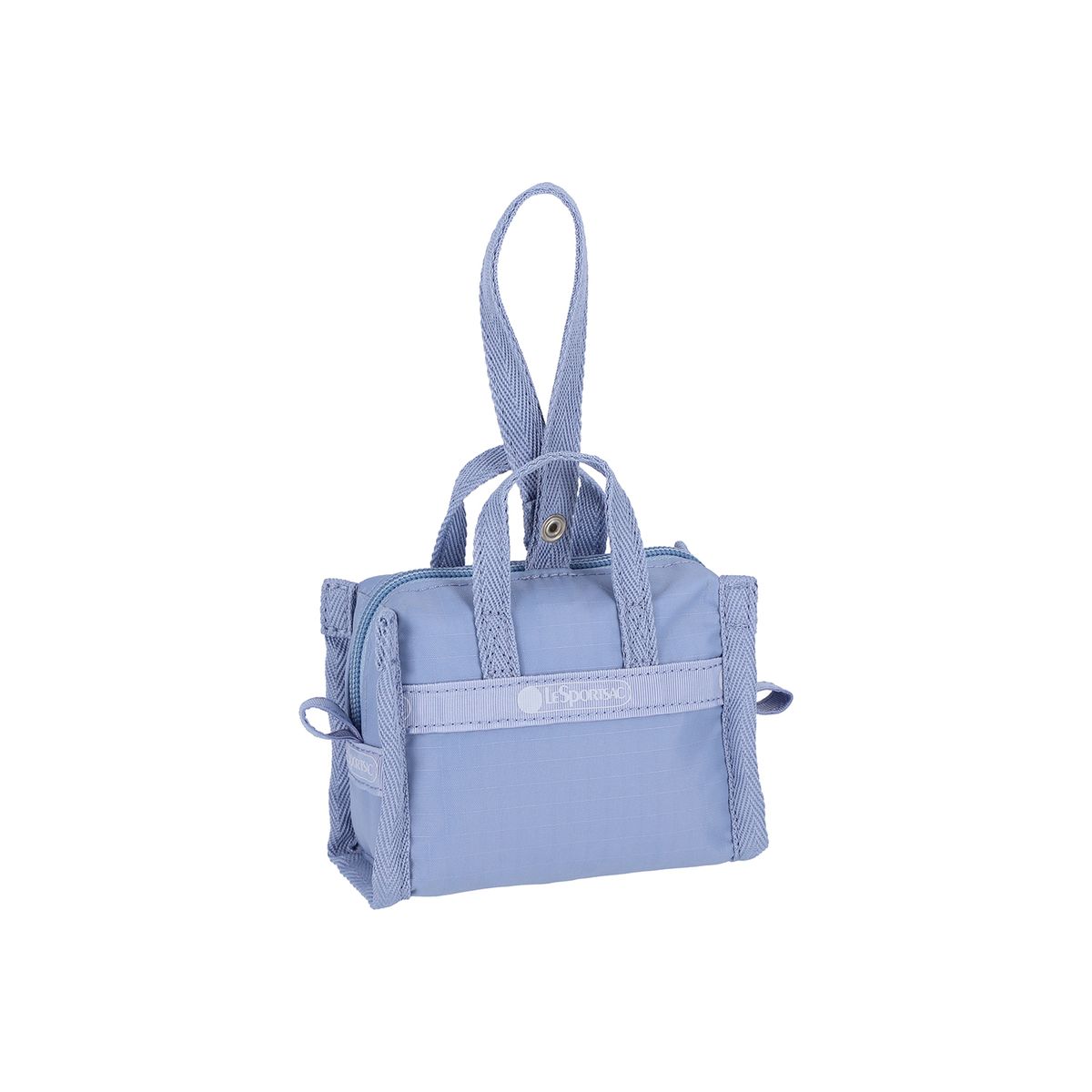 레스포색(LESPORTSAC) 클래식 슬레이트 블루 마이크로 위켄더 챰