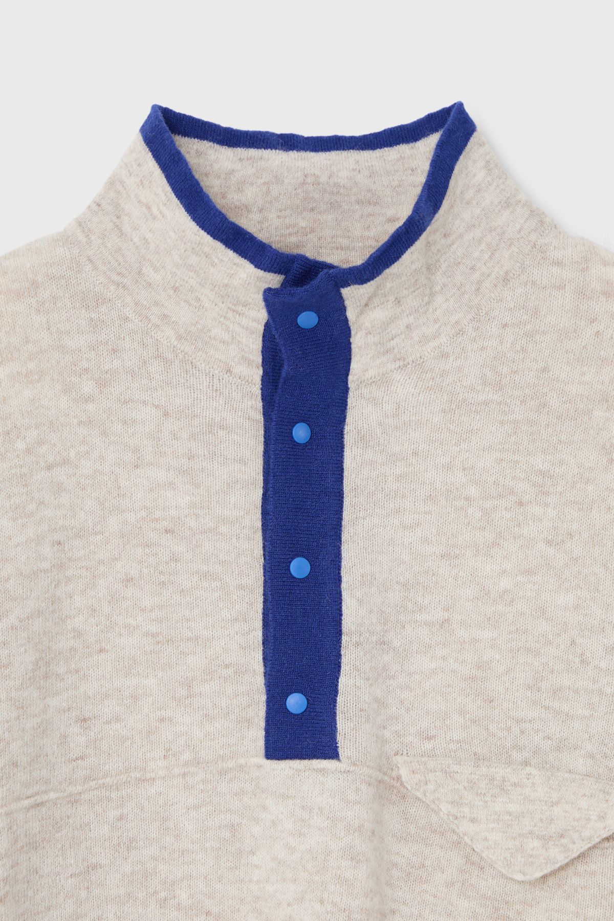 벌스데이수트(BIRTHDAYSUIT) SNAP PULLOVER KNIT (OATMEAL)