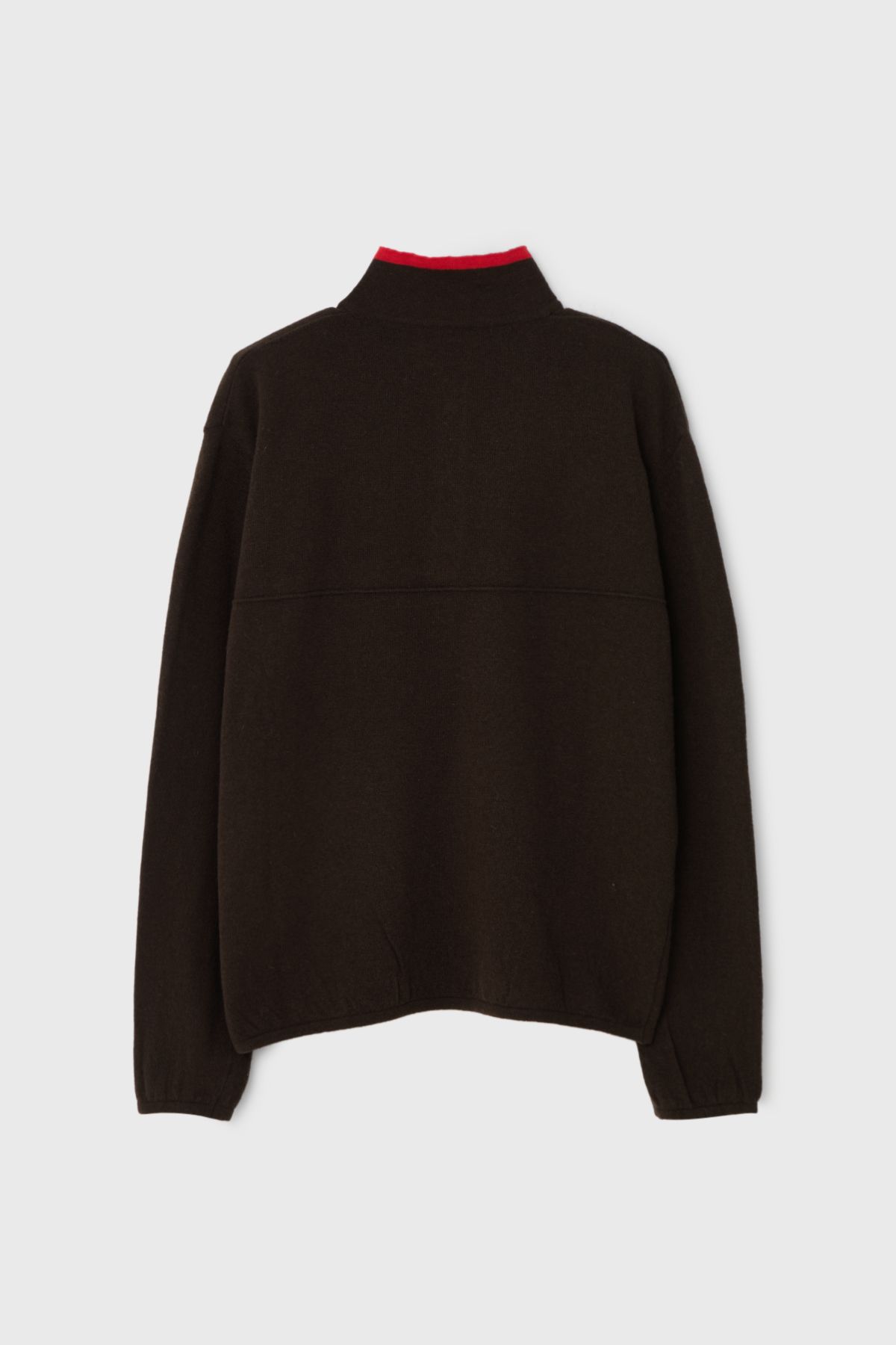 벌스데이수트(BIRTHDAYSUIT) SNAP PULLOVER KNIT (BROWN)