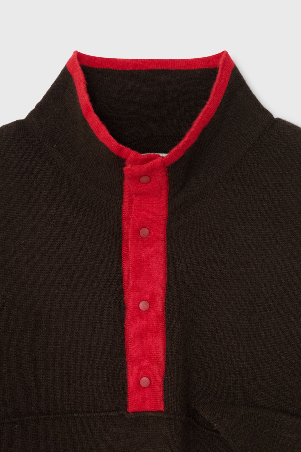 벌스데이수트(BIRTHDAYSUIT) SNAP PULLOVER KNIT (BROWN)