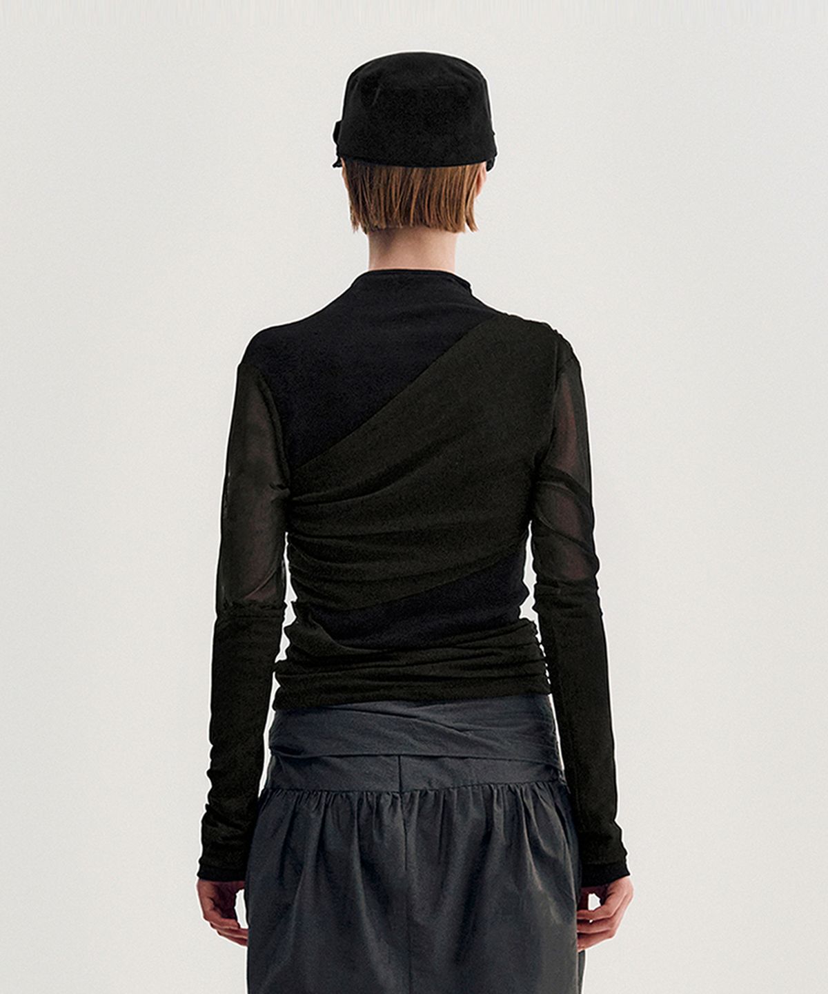 킴지수(KIMZISU) Layered Long Sleeve Top _ BLACK